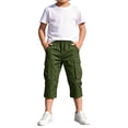 thumbnail image 6 of Boys Cargo Shorts (Sizes 6-16Years) | Cotton Belted Twill Cargo Shorts for Kids, Teen & Youth, 6 of 6