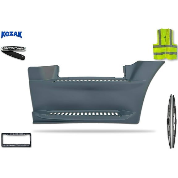 Kozak Front Fairing Step Panel for Freightliner Cascadia Truck, Black, FR-043