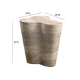 thumbnail image 5 of Slab Faux Travertine Tall Side Table, 5 of 5