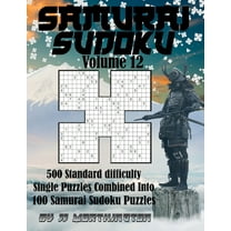 Samurai Sudoku Puzzles Large Print for Adults and Kids: Sudoku Samurai Puzzles Large Print for Adults and Kids Standard Volume 12: 500 Standard Sudoku Puzzles Combined to Make 100 Samurai Sudoku Puzzl