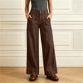 thumbnail image 2 of Womens Wide Leg Jeans Casual High Waisted Stretch Baggy Loose Business Work Straight Denim Pants with Pockets, 2 of 7