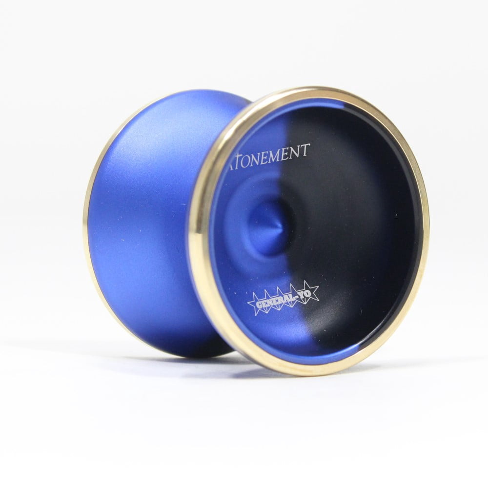 GENERAL-YO Atonement Yo-Yo - Brass Ring YoYo (Blue/Black Fade)