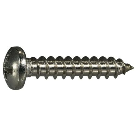 

#6 x 3/4 18-8 Stainless Steel Phillips Pan Head Sheet Metal Screws