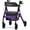 Purple, variant on Heavy Duty Rollator Walker - Aluminum Rolling Walker for Seniors and Adults with Large Seat, Support Up 450 lbs (Purple)