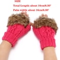 thumbnail image 3 of Gants d'Hiver Chauds pour Femmes Demi-Doigts Gants Tricotés Sans Doigts, 3 of 4