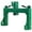 green, variant on 3-Point Quick Hitch,Category 1 & 2 Tractor Implement Adaption with 5 Level Adjustable Bolt,3000 LBS Quick Hitch for Tractor,3 Point Hitch with 2" Receiver
