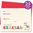 thumbnail image 2 of Lama Pinata Muchas Gracias Merci / 25 Notes Plates et Enveloppes / Imprimé sur Lourd, 2 of 5
