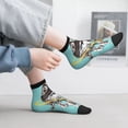 thumbnail image 2 of Fuzoiu Husky With Dreamcatcher Print Adult Socks, Crew Moisture-wicking Socks, Unisex Cushion Crew Socks,Casual Sports Ankle Socks, 2 of 7