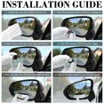 thumbnail image 4 of Espejo de punto ciego LivTee rectangular HD Glass para coche, paquete de 2, 4 of 5