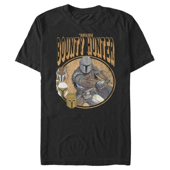 Men's Star Wars: The Mandalorian Mando Bounty Hunter Fist Graphic Tee Black Small