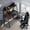 Black, variant on 48" Ladder Computer Desk with 2-Tier Storage Shelves & Bookshelf