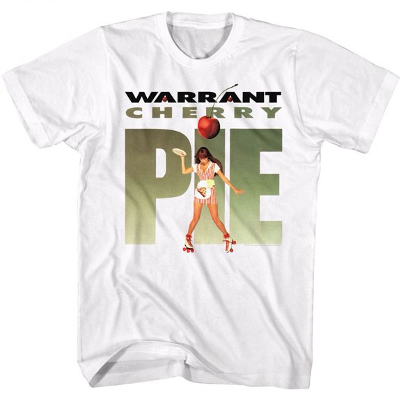 Warrant Cherry Pie 2 White Adult T-Shirt 6Xl