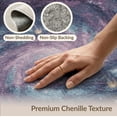thumbnail image 6 of ODIKA 9'x12' Washable Area Rug Galaxy Nebula Cosmic Stars Meteorite Motif Planetary Planets Large Flowing for Dining Room, Basement, Office, Non-Slip Chair-Friendly, 6 of 7
