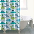 thumbnail image 4 of LightBlue Cartoon Dinosaurs Trees Pattern Shower Curtain 72"x84" ,Bathroom Decorative Shower Curtains Set with 12 Hooks,Modern Waterproof Washable Shower Curtain, 4 of 6