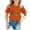 Orange, variant on Little Kid Children's Casual Fashion Graduation Season Printed Round Neck Short Sleeved T Shirt Girls Oatmeal Top Girls Tops Age 5 Size 6 Tops for under Shirt( 3 13 Years Old) 4-5 Years Orange