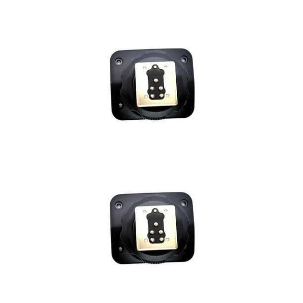 sweethay Adaptador de reemplazo de zapata caliente Base de zapata ligera profesional Reparación de piezas fijas Bases de repuesto para cámara V860II-C 2piezas