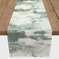 thumbnail image 3 of Creative Products Painted Abstract Sage Green 16x72 Poly Twill Table Runner, 3 of 3