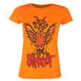 thumbnail image 1 of Slipknot - Camiseta Diablo con Alas de Algodón para Mujer (Naranja), 1 of 2