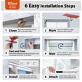thumbnail image 2 of Regal Living Linen EZ Stick No Drill Light Filtering 1" Cellular Shade - 29" W x 64" L, 2 of 5
