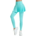 thumbnail image 4 of CONZONE Womens Yoga Skirted Leggings High Waist Athletic Skirt With Leggings for Women Lightweight Stretch Tennis Skirt Gym Workout Yoga Compression Tights, 4 of 5