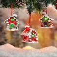 thumbnail image 4 of Christmas Gingerbread Small House Pendant Creative Xmas Tree Decorantions Hanging Ornament New Year Gift Home Decor 2023, 4 of 5