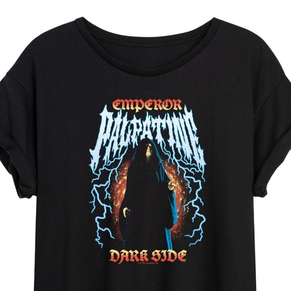 Star Wars - Palpatine Metal - Juniors Oversized Graphic T-Shirt