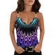 thumbnail image 1 of Correr camisetas sin mangas para las mujeres Camiseta informal con tirantes finos para mujer, camiseta sin mangas con hombros descubiertos, camiseta holgada de encaje con cuello de Sexy (Purple, L), 1 of 5