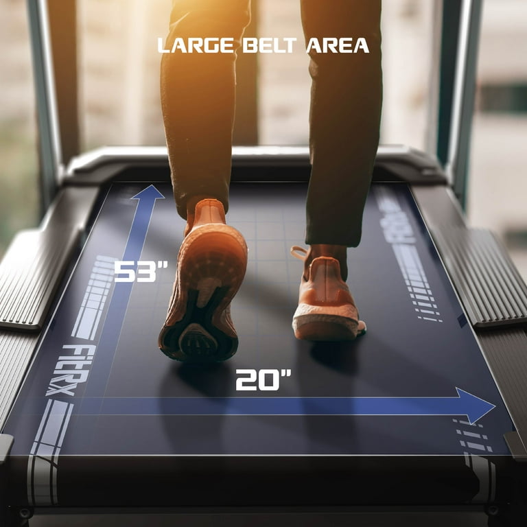 FitRx Velocity Folding Treadmill, 300lbs Capacity Large Foldable