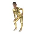 thumbnail image 4 of Traje de cuerpo completo revestido con capucha Sunnimix XL Dorado Body recubierto, 4 of 4