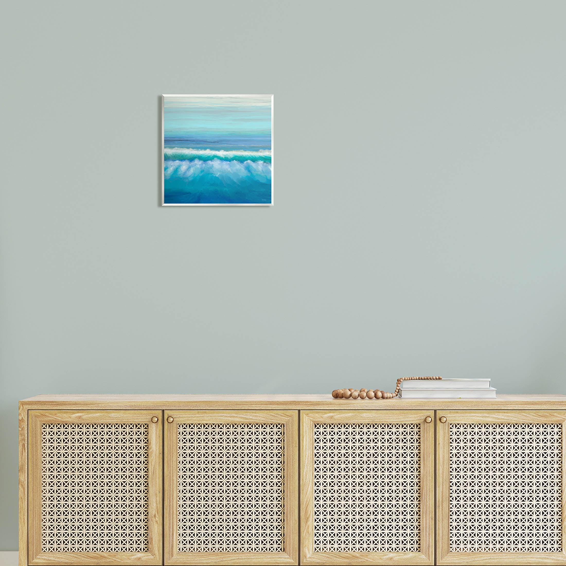 Nautical Ocean Rolling Waves Coastal Painting Unframed Art Print Wall Art