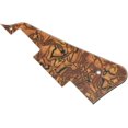 thumbnail image 2 of GFDYREE Tiger Stipe LP Guitar Pickguard with Gold Bracket for Epiphone Les Paul, 2 of 3