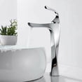 thumbnail image 4 of Grifo de baño, diseño de grifo de lavabo con cuerpo de cobre, agua caliente y fría disponible, mezclador de lavabo de una sola manija negro moderno, adecuado para lavabo y lavabo de baño, 4 of 5