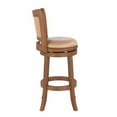 thumbnail image 4 of Augusta Bar Height Kitchen Swivel Bar Stool - Chestnut Wire-Brush, 4 of 6