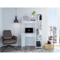 thumbnail image 2 of TUHOME Versalles Desk Engineered Wood Desks in  White, 2 of 8
