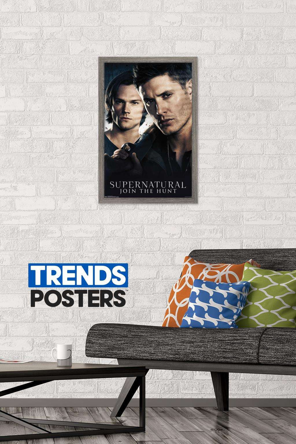 Supernatural - Brothers Wall Poster, 14.725" x 22.375", Framed