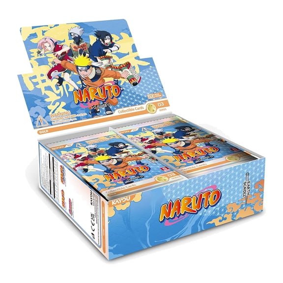 Collectible KAYOU Naruto Earth Scroll Series 3 Collectible Card Booster Box, 20 Packs