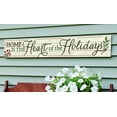 thumbnail image 2 of My Word! Home Is The Heart Horizontal Above Board Welcome Sign for Over a Door or on Porch Deck or Patio Wall - Indoor Outdoor Farmhouse Rustic Porch and Garage Decor 8"x46.5", 2 of 2