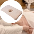 thumbnail image 6 of Gazechimp Massage Table Towel Breathable Reusable Face Hole Towel for Beauty Salon Brown, 6 of 8