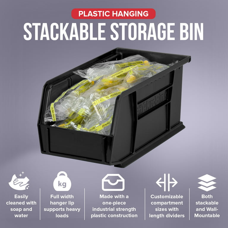 Akro-Mils 30230 AkroBins Plastic Hanging Stackable Storage