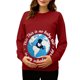 thumbnail image 2 of RKSTN Women's Maternity Sweatshirts Oversized Pregnancy Graphic Print Long Sleeve T Shirts Womens Casual Solid Plus Size Round Neck Loose Fits Comfy Funny Printed Pullover Hoodless Sweatshirt Tops, 2 of 7