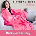 thumbnail image 2 of Manta portátil Super Blanky para mujer, color rosa intenso, 2 of 8