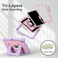 thumbnail image 3 of Dteck Case for iPad Mini 7 (A17 Pro) 2024 / Mini 6 2021 8.3 inch,Heavy Duty Kickstand Case with Shoulder Strap Shockproof Rugged Cover Built-in Pencil Holder for Pad Mini 7th/6th Gen 8.3",Purple+Pink, 3 of 7