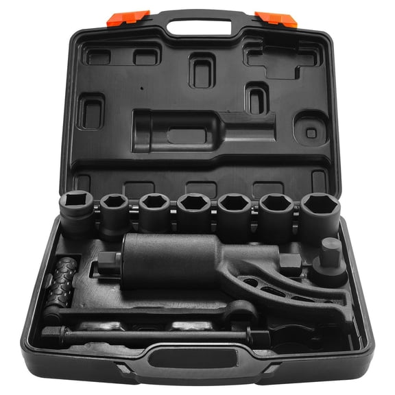 Heavy Duty 1 Inch Drive Torque Multiplier, 4800N.m Lug Nut Wrench Set with 8 Sockets (24-38mm) & Case – Ideal for Trucks, Trailers, and Farm Equipment