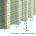 thumbnail image 6 of Colorful Grid Checkered Pattern Shower Curtain 72"x84" ,Bathroom Decorative Shower Curtains Set with 12 Hooks,Modern Waterproof Washable Shower Curtain, 6 of 6