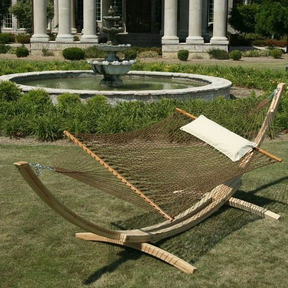 DURACORD® Deluxe Rope Hammock - Antique Brown