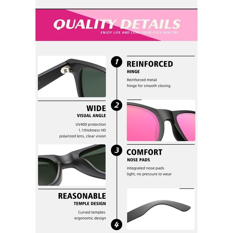 Carefully Square Sunglasses for Men and Women Sunglasses for  display picture 3
