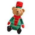 thumbnail image 1 of Decoración navideña de oso sentado, figurita de oso de peluche para ventana. Estilo A, 1 of 9