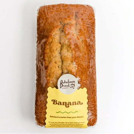 Bakehouse Bread Company Fresh Banana Bread 14oz, Regular Size Shelf Stable Loaf