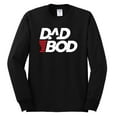 thumbnail image 2 of Wild Bobby, Funny Dad Bod Logo, Pop Culture, Men Long Sleeve Shirt, Black, Small, 2 of 4
