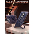 thumbnail image 3 of Poetic Neon Case for Galaxy S24 Ultra 6.8", [Magnetic Ring Stand] Dual Layer Rugged Slim Shockproof Protective Cover, Navy Blue, 3 of 6